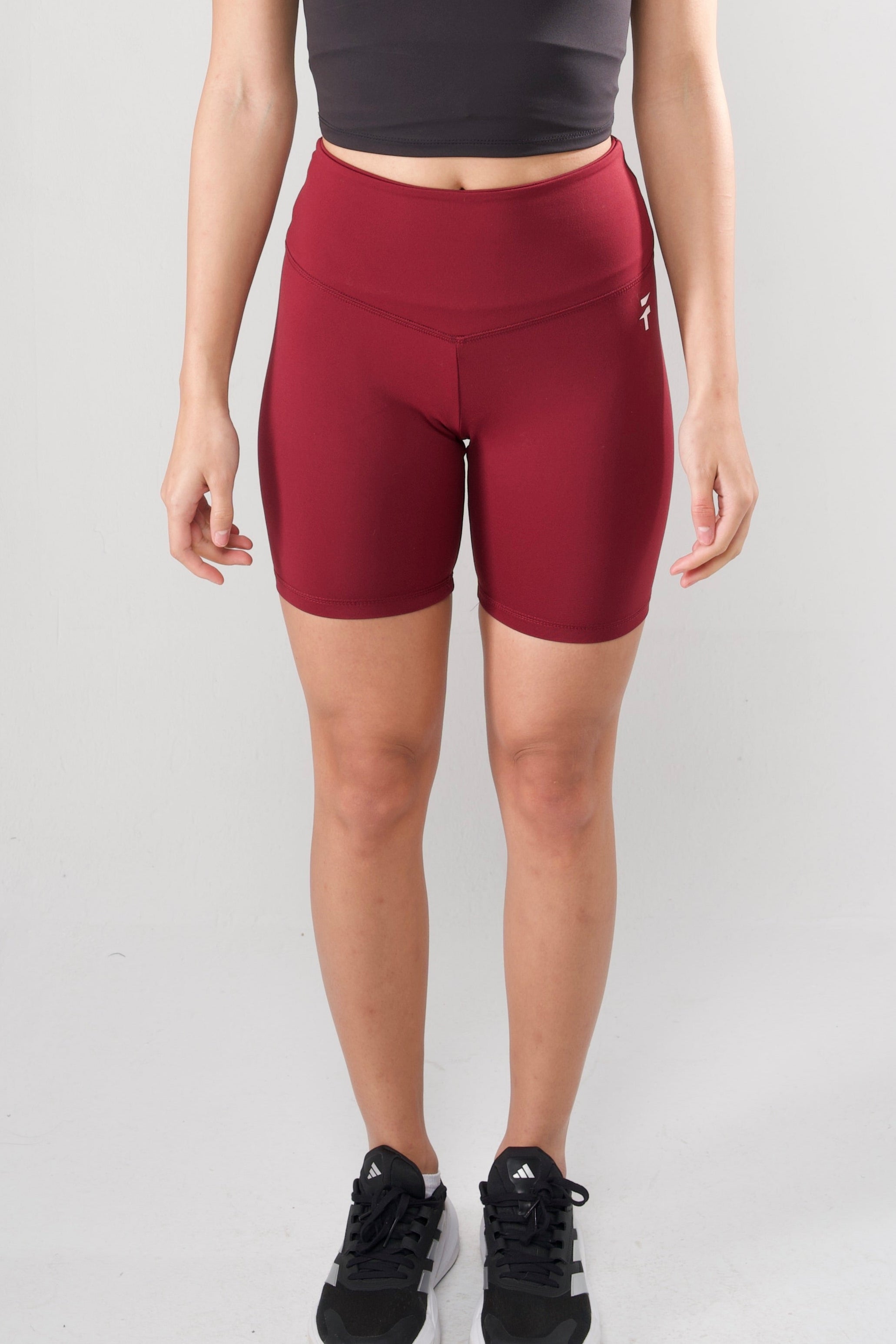 ULTRA SOFT ESSENTIAL BIKER SHORTS - Merlot Red