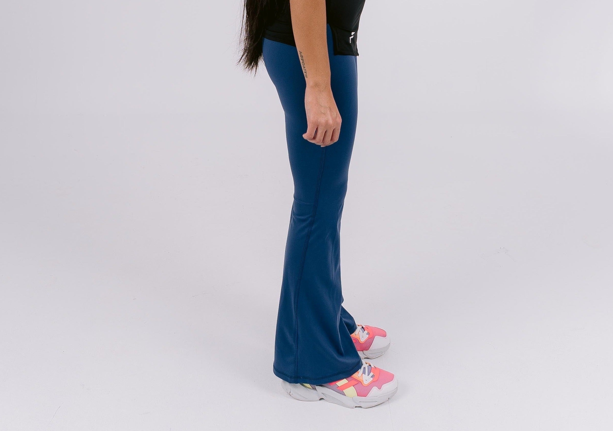 HOME TOWN PREMIUM FLARED PANTS - Crystal Blue - FIT TRIBE
