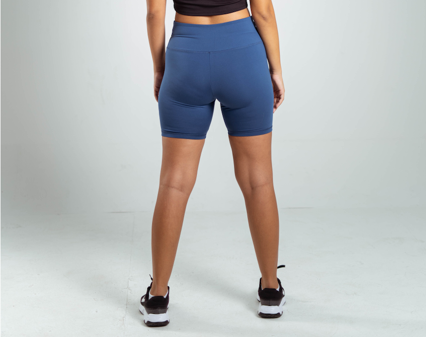 ULTRA SOFT ESSENTIAL BIKER SHORTS - Crystal Blue