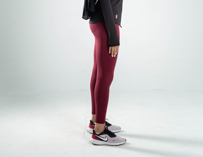 ULTRA SOFT ESSENTIAL LEGGINGS - Merlot Red