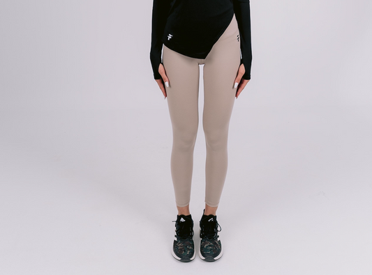 ULTRA SOFT ESSENTIAL LEGGINGS - Ivory Beige