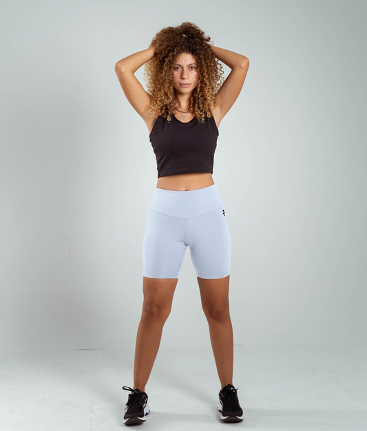 ULTRA SOFT ESSENTIAL BIKER SHORTS - Aqua Blue