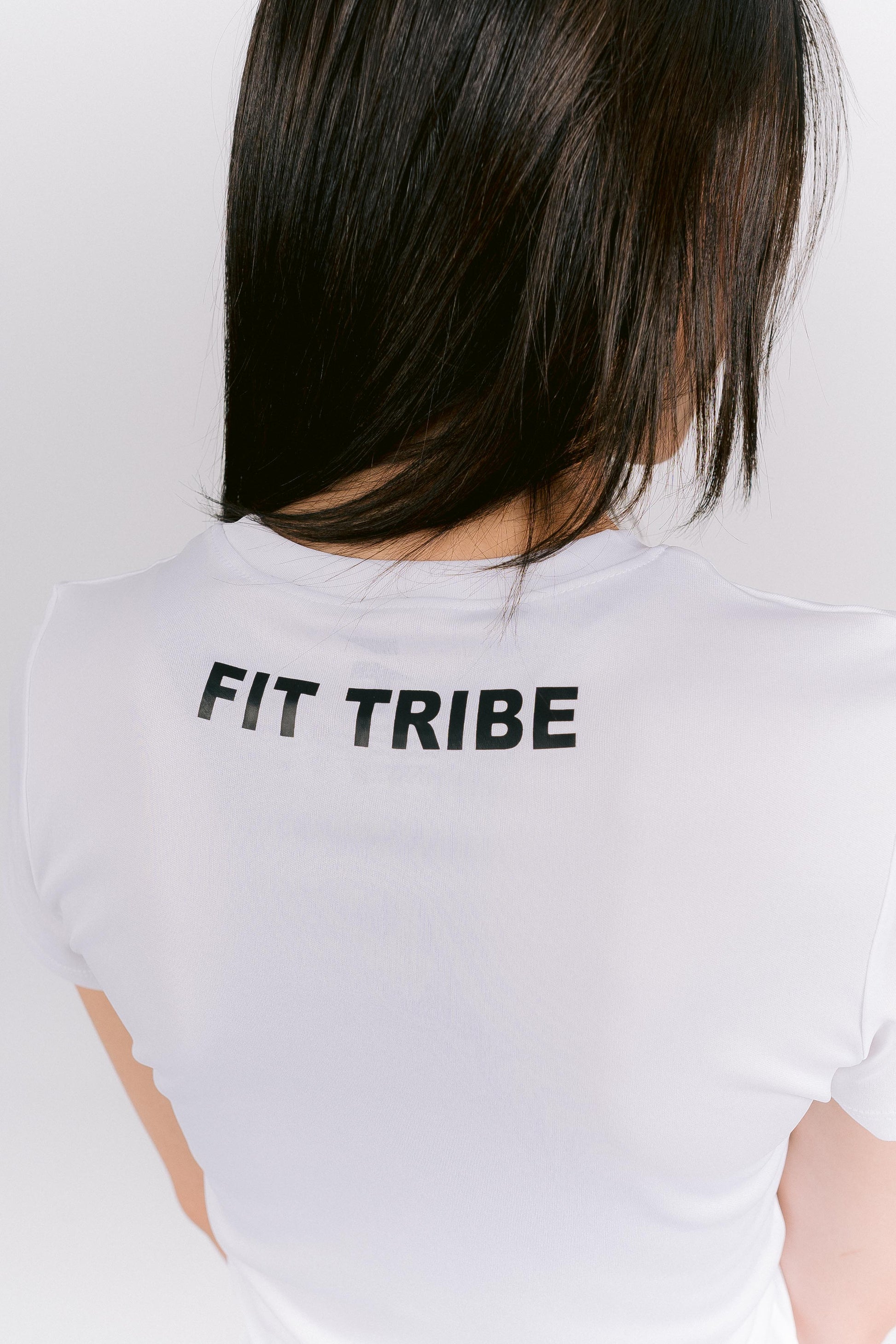 HOME TOWN ESSENTIAL SHORT SLEEVE TOP - White - FIT TRIBE