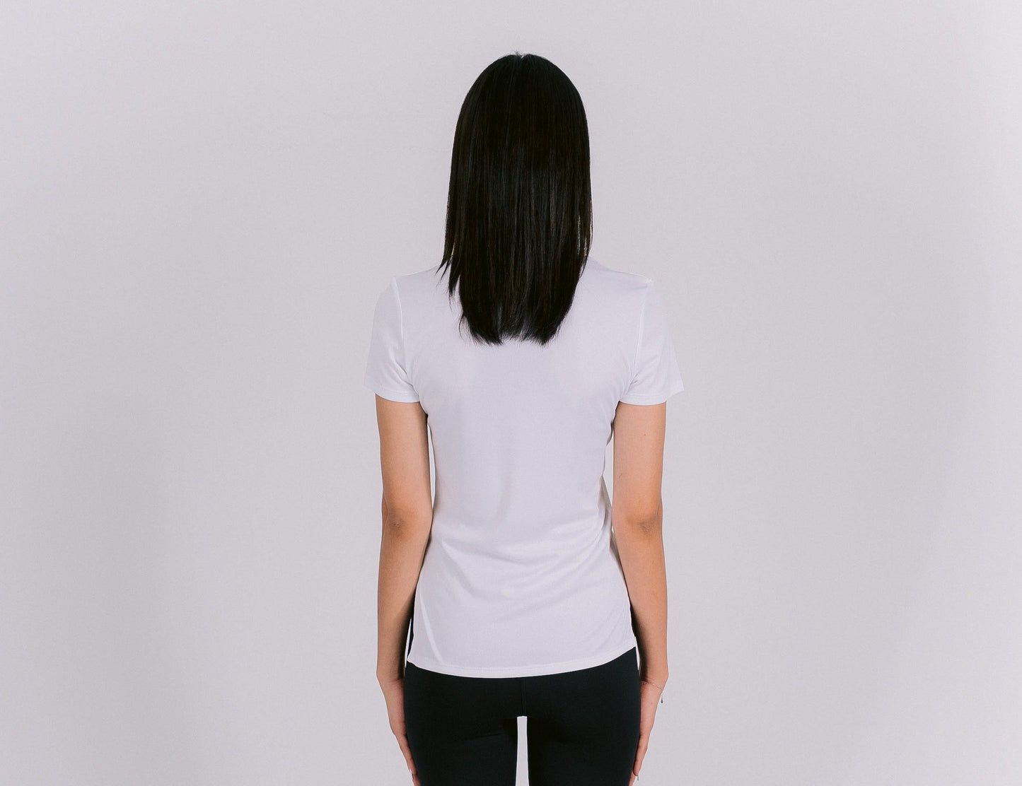 HOME TOWN ESSENTIAL SHORT SLEEVE TOP - White - FIT TRIBE