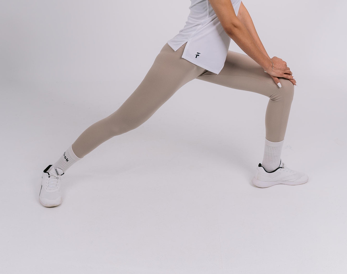 LIMITED EDITION HOME TOWN PERFORMANCE LEGGINGS - Ivory Beige - FIT TRIBE