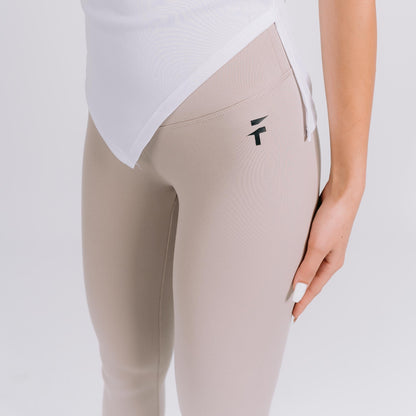 LIMITED EDITION HOME TOWN PERFORMANCE LEGGINGS - Ivory Beige - FIT TRIBE