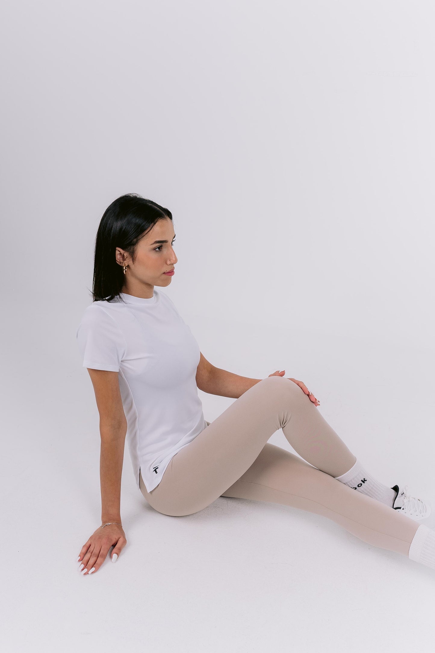 LIMITED EDITION HOME TOWN PERFORMANCE LEGGINGS - Ivory Beige - FIT TRIBE