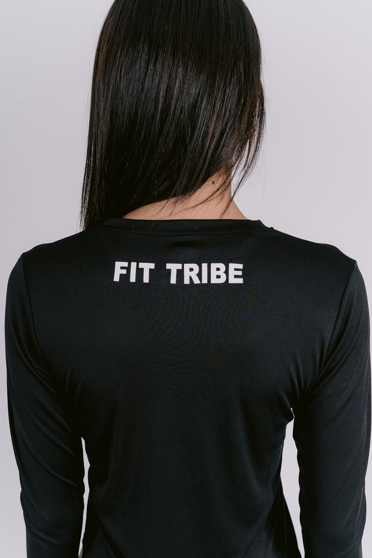 HOME TOWN ESSENTIAL LONG SLEEVE TOP - Black - FIT TRIBE